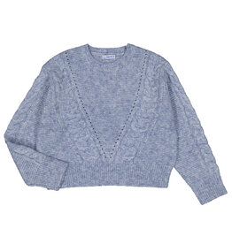 Mayoral Indigo Textured Sweater