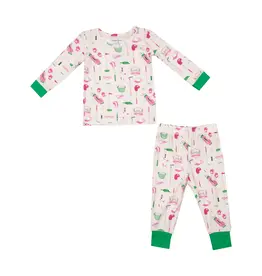 Angel Dear Golf Club Pink - Long Sleeve Loungewear Set