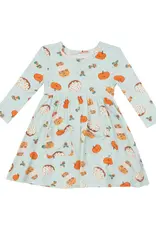 Angel Dear Pumpkin Spice Latte Twirly Ling Sleeve Dress