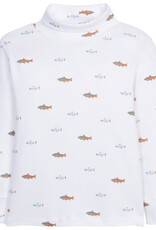 Little English Printed Turtleneck - Fish