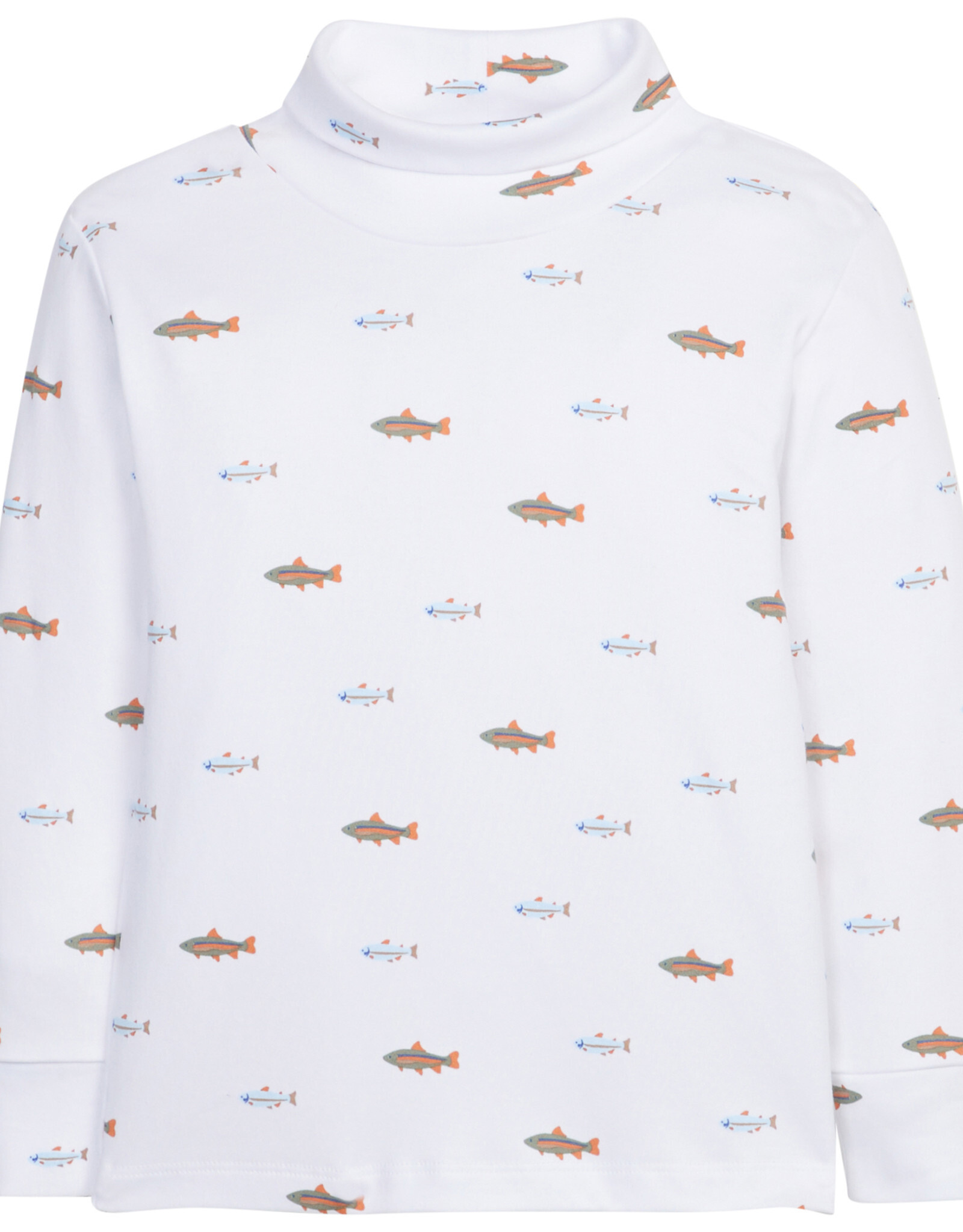 Little English Printed Turtleneck - Fish