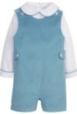 Little English Button Tab John John Set - Alpine  Corduroy - 9m
