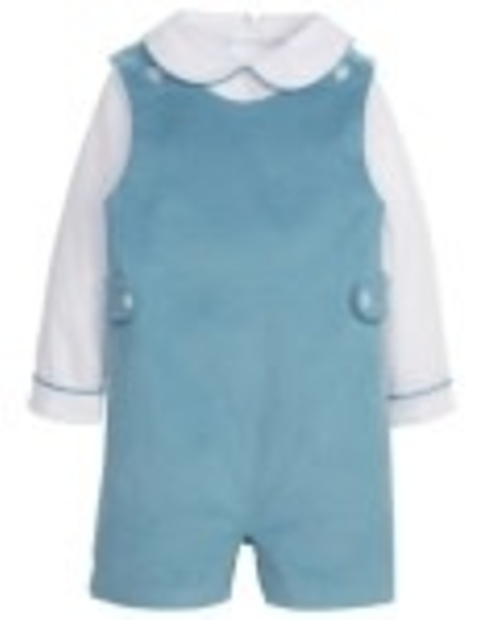 Little English Button Tab John John Set - Alpine  Corduroy - 9m