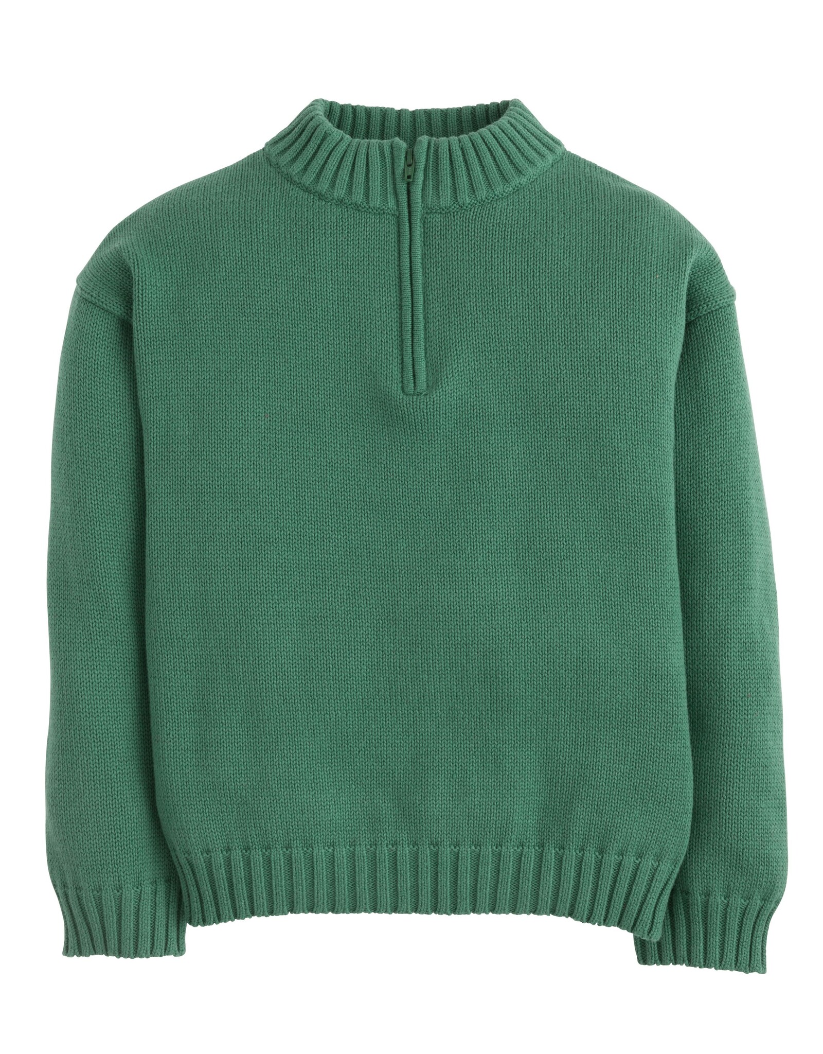 Little English Quarter Zip Sweater - Hunter Green