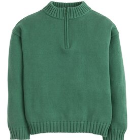 Little English Quarter Zip Sweater - Hunter Green