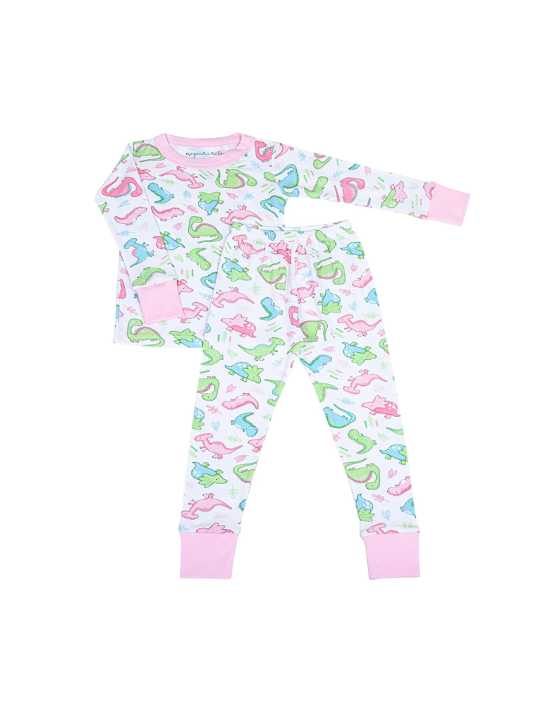Dino Love Applique Long Pajama