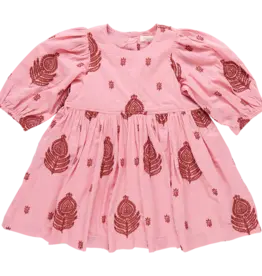 Pink Chicken Girls Brooke Dress - Indian Stamp Embroidery