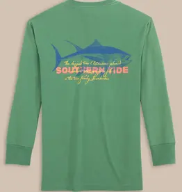 Southern Tide Frosty Spruce LS SkipJack Facts Tee