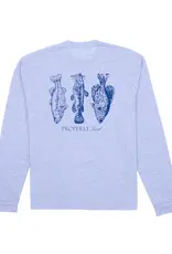 Properly Tied Portland Pocket Tee LS Fisherman's Paradise Blue Heather