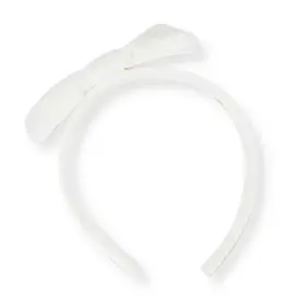 LullabySet Hadley Headband - Winter White Velvet