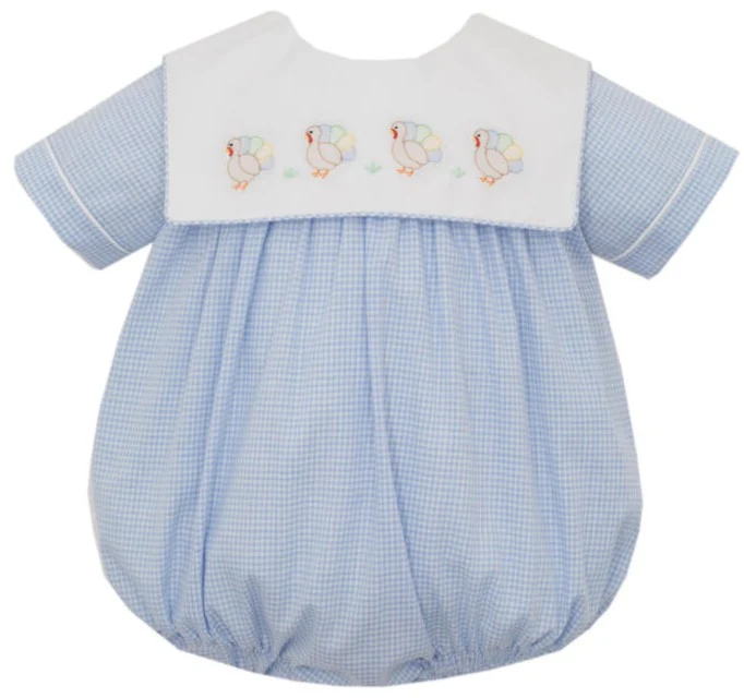Light Blue Gingham Little Goose Bubble main image 0