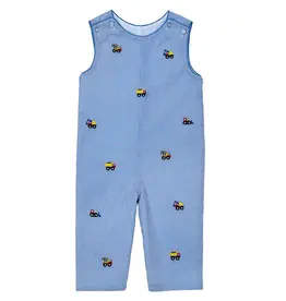 Zuccini Builders Longall, Medium Blue Mini Gingham - 12m