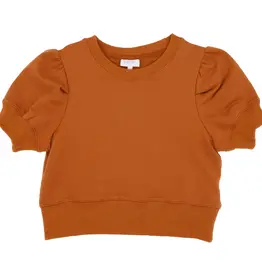 Pleat Riley Sweatshirt, Honey