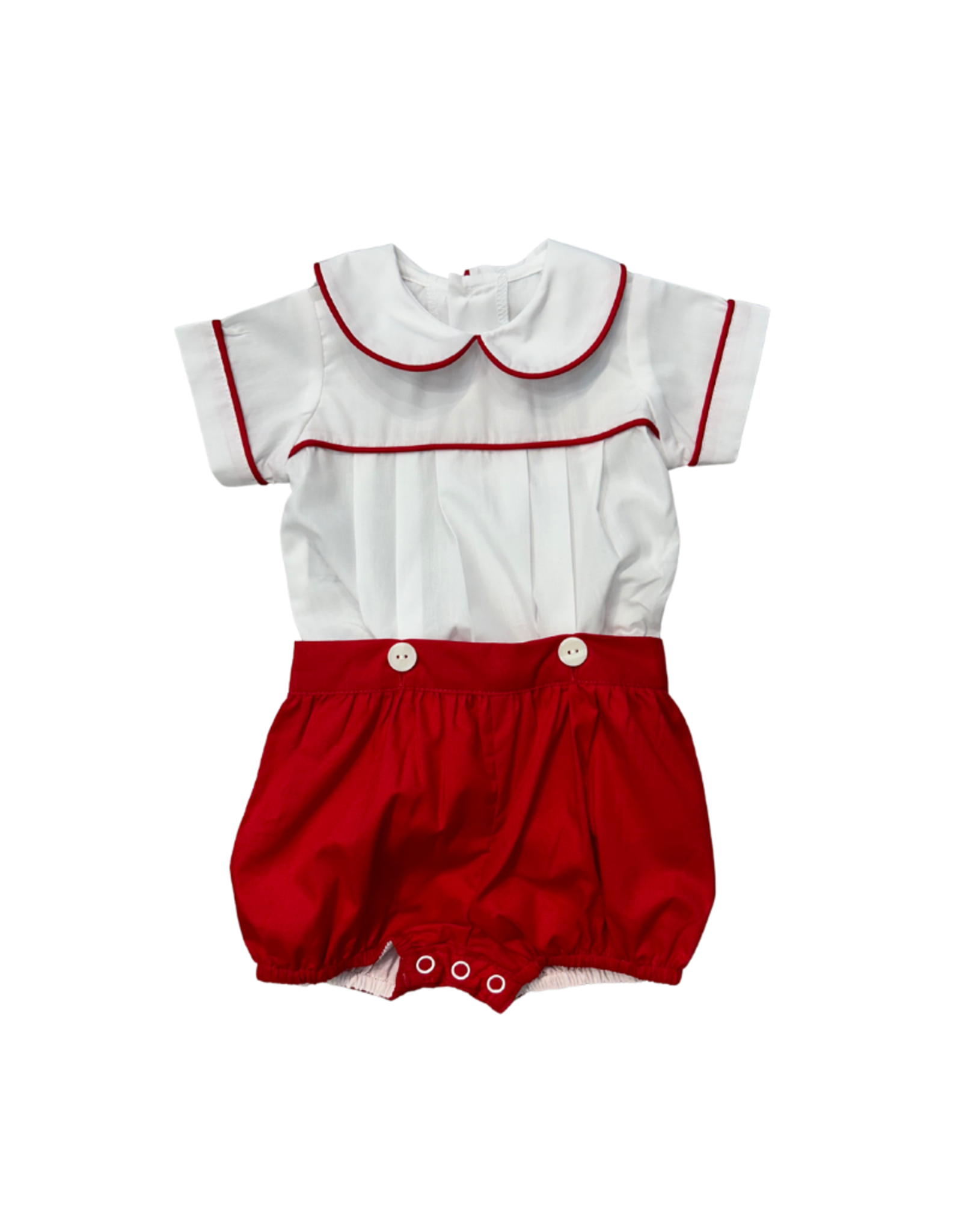Remember Nguyen Red Owen Button Suit