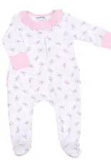 Magnolia Baby Pink Hope's Rose Fall24 Print Ruffle Footie