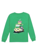 Properly Tied Mardi Gras Cart LS Crop Green