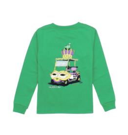 Properly Tied Mardi Gras Cart LS Crop Green