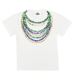 Belle Cher Mardi Gras Beads Shirt