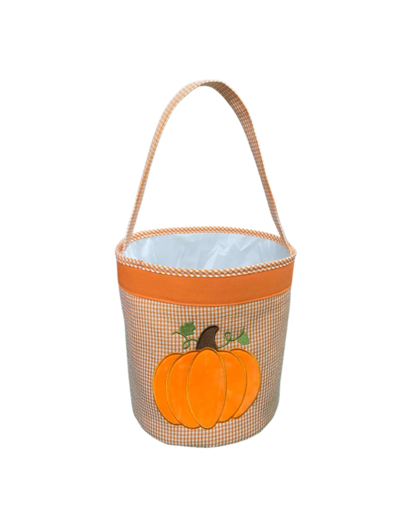 Bits and Bows Gingham Pumpkin Tote