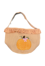 Bits and Bows Gingham Ruffle Pumpkin Tote