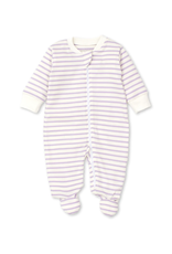 Kissy Kissy Lilac Basic Stripe Footie