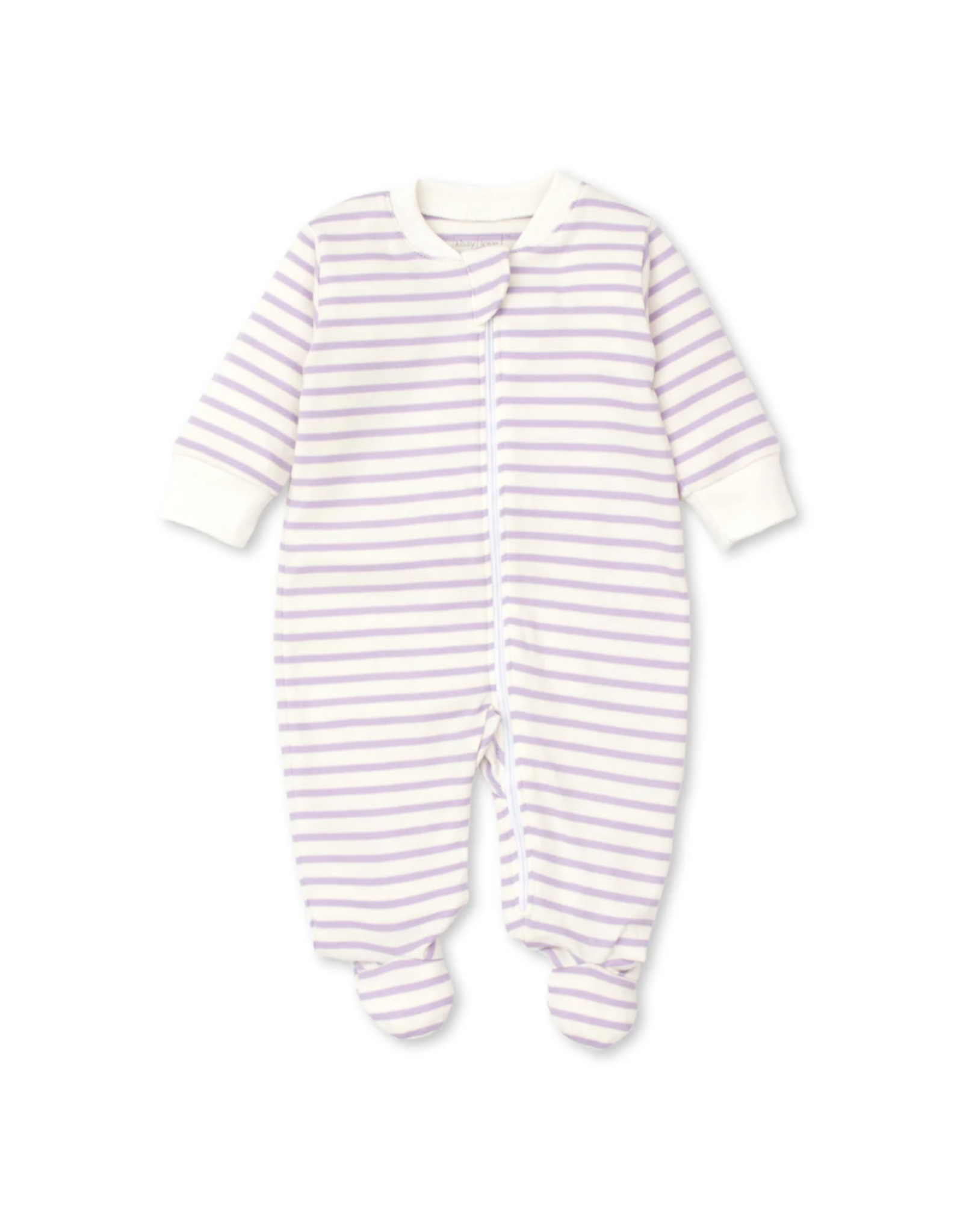 Kissy Kissy Lilac Basic Stripe Footie