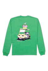 Properly Tied Mardi Gras Cart LS Crop Green