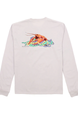 Properly Tied Mardi Gras Crawfish LS Ice Grey