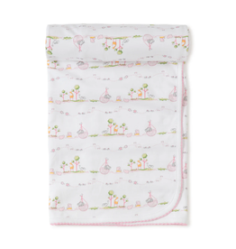 Kissy Kissy Noah's Print Blanket, Pink