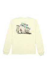 Properly Tied Pawdi Gras LS Light Yellow