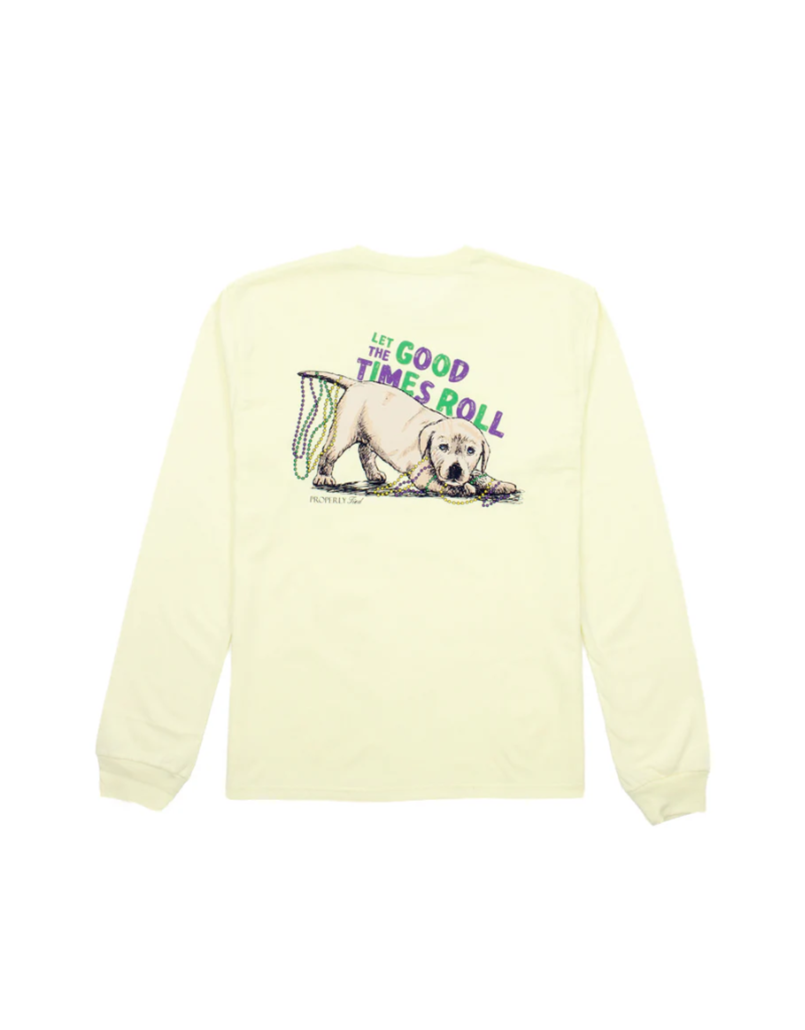 Properly Tied Pawdi Gras LS Light Yellow