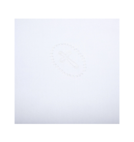 Magnolia Baby White Blessed Embroidered Receiving Blanket