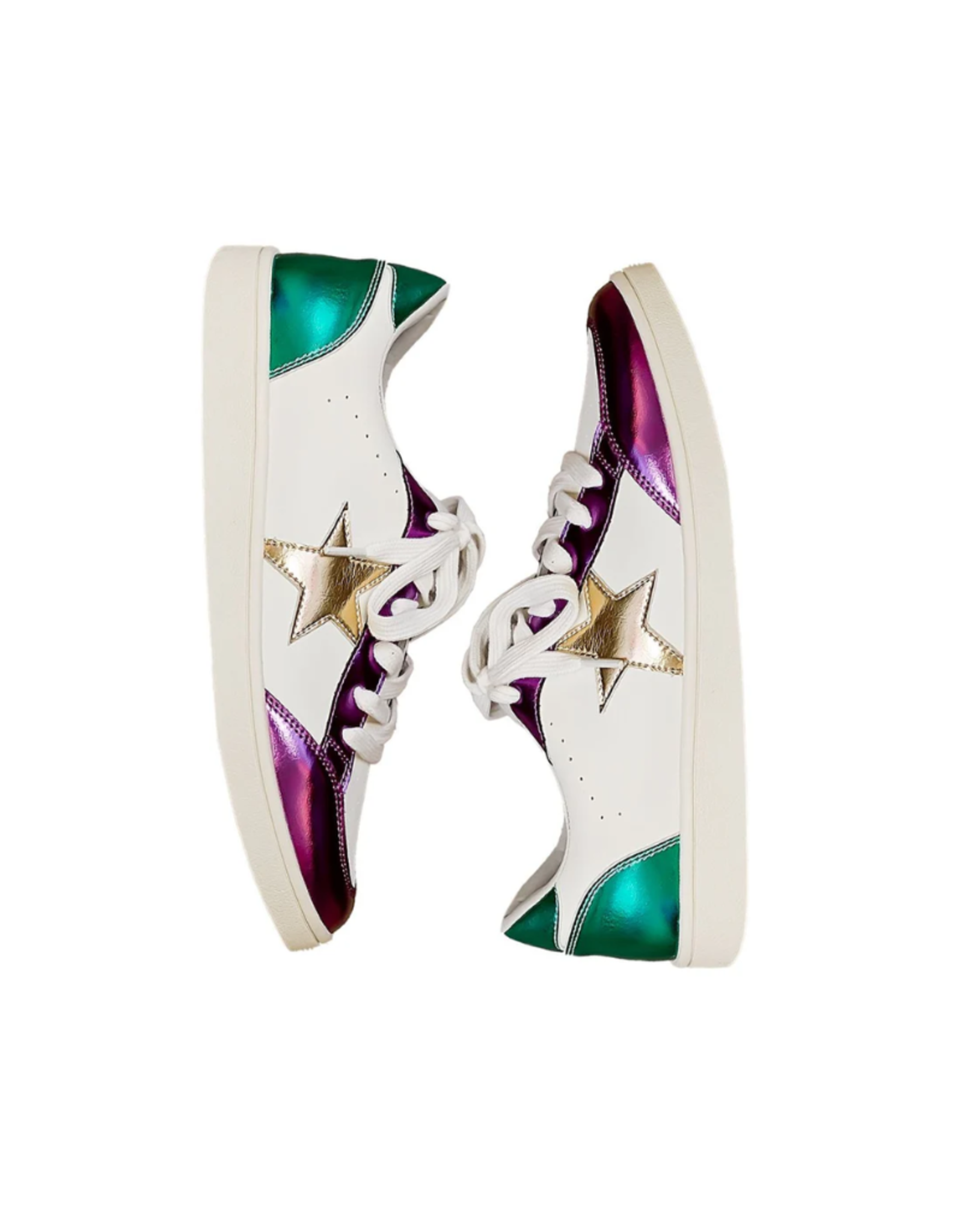 Belle Cher Mardi Gras Star Kid Sneakers