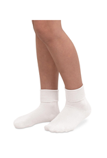 Jefferies Socks White Basic Turn Sock 2200