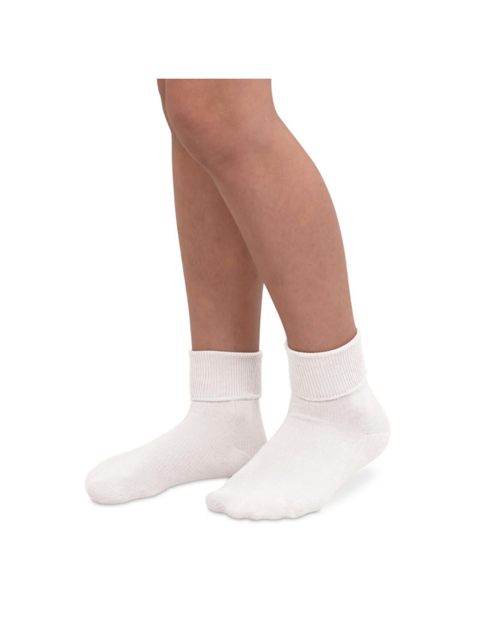 Jefferies Socks White Basic Turn Sock 2200