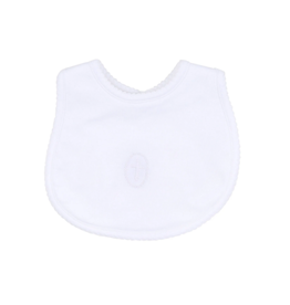 Magnolia Baby White Blessed Embroidered  Bib