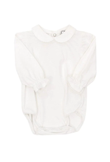 The Bailey Boys Long Sleeve White Knit Girls Peter Pan Onesie
