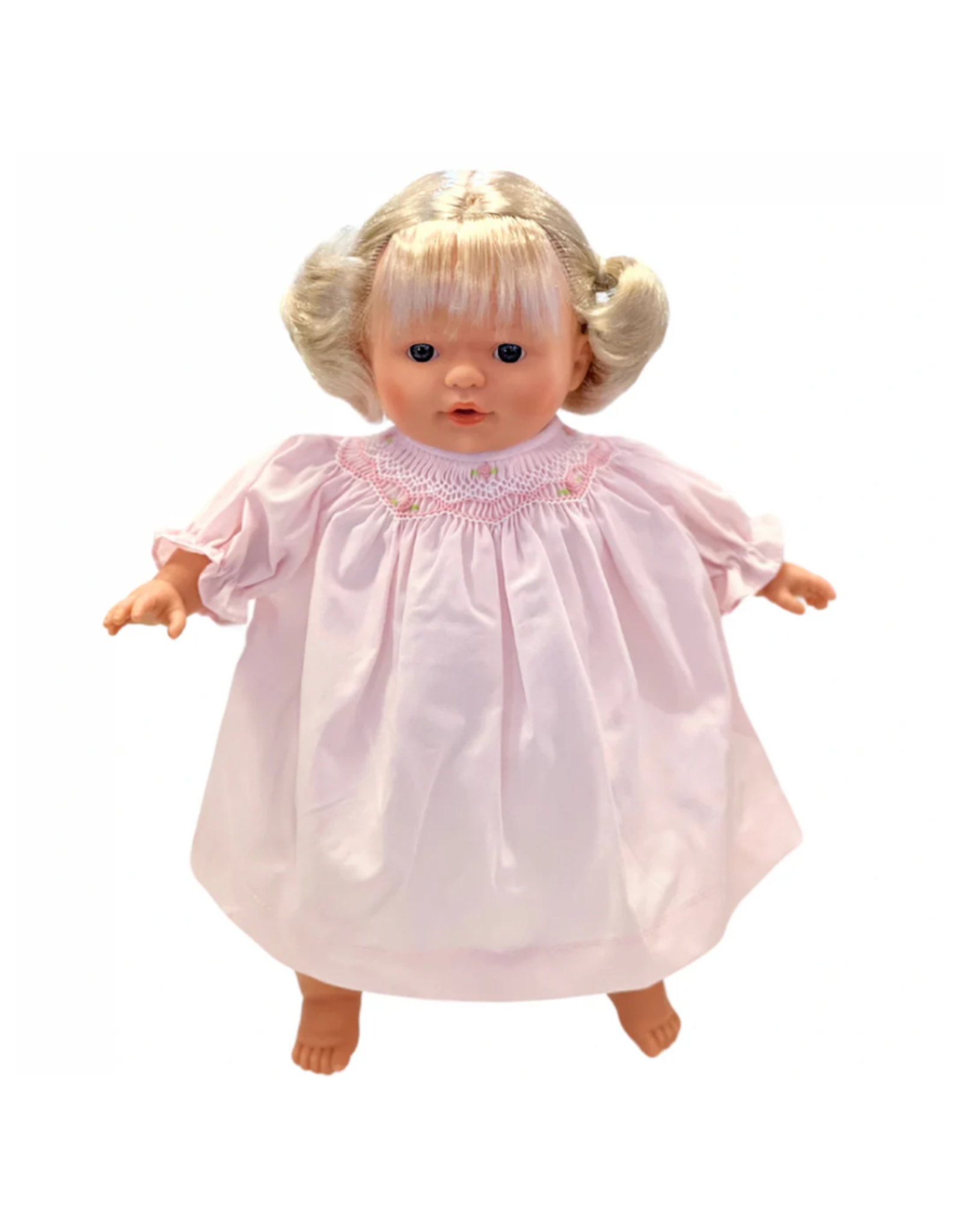 Rosalina Lilly 15" Baby Doll, Blonde Pigtails w/ Pink Dress