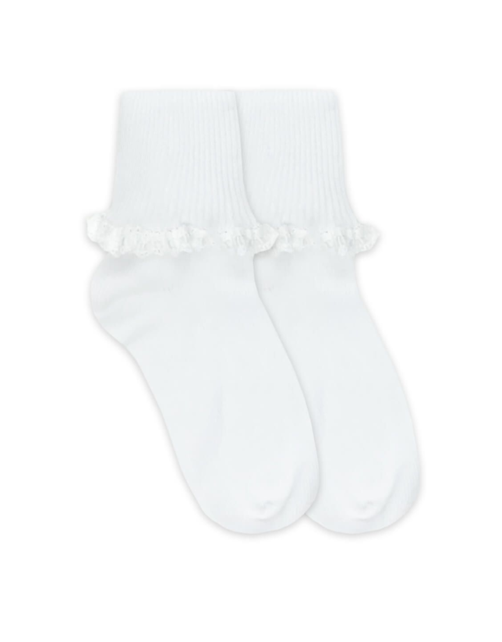 Jefferies Socks White Ruffle Ribbon Sock 2125