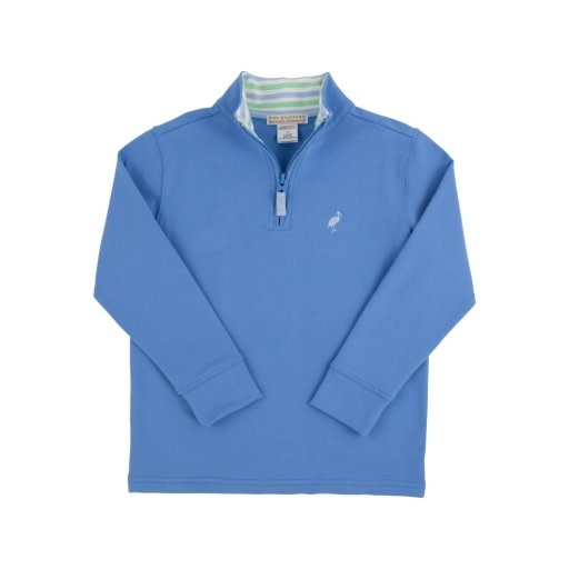 Prepletic™ Men's Hayword Half Zip - Gibson Island Green Stripe