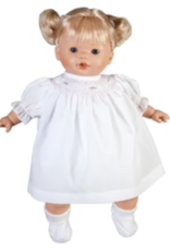 Rosalina Lilly 15" Baby Doll, Blonde Pigtails w/ White Dress