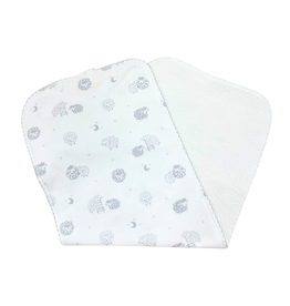 Kissy Kissy Silver Baa Baa Sheep Burpcloth