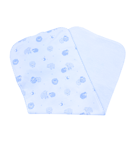 Kissy Kissy Light Blue Baa Baa Sheep Burpcloth