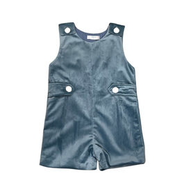 Lulu Bebe LLC Pete Sky Blue Velvet Shortall