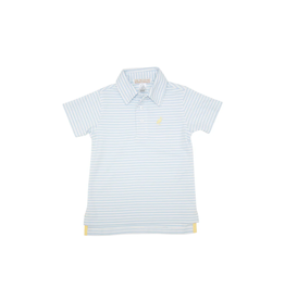 The Beaufort Bonnet Company Prim and Proper SS Polo, Buckhead Blue Stripe The Beaufort Bonnet Company Prim and Proper SS Polo, Buckhead Blue Stripe