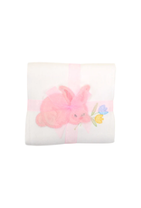 3 Marthas Bunny Applique Burp, Pink
