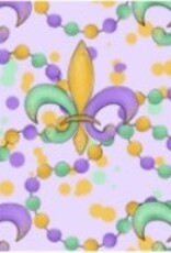 Krewe Kids Mardi Gras Beads Pima Zip PJ