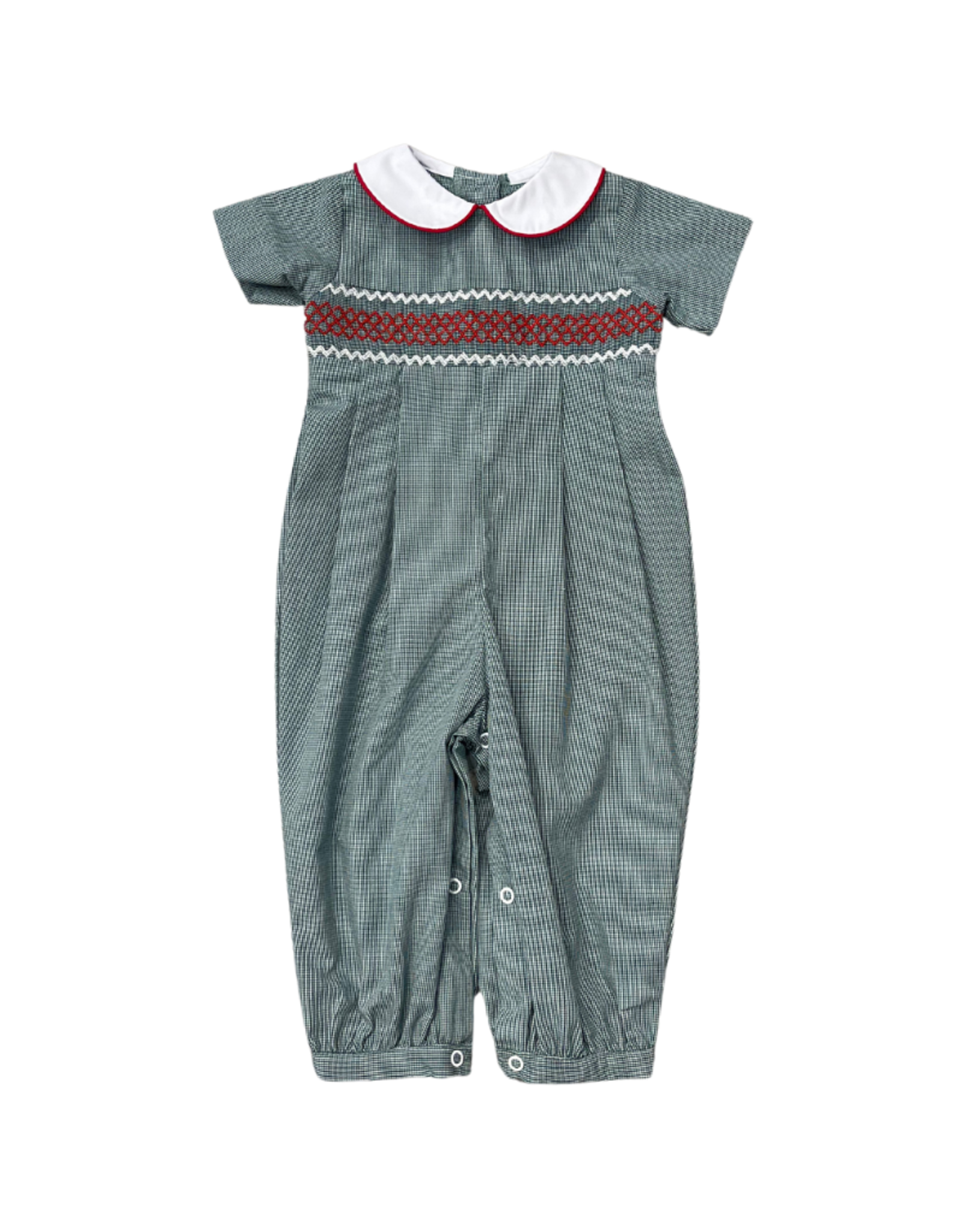Zuccini Geo Hollie Brandon Bubble, Hunter Green Micro Gingham