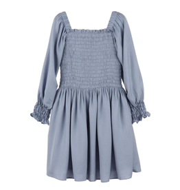 Gabby Carla Blue Smocked Dress