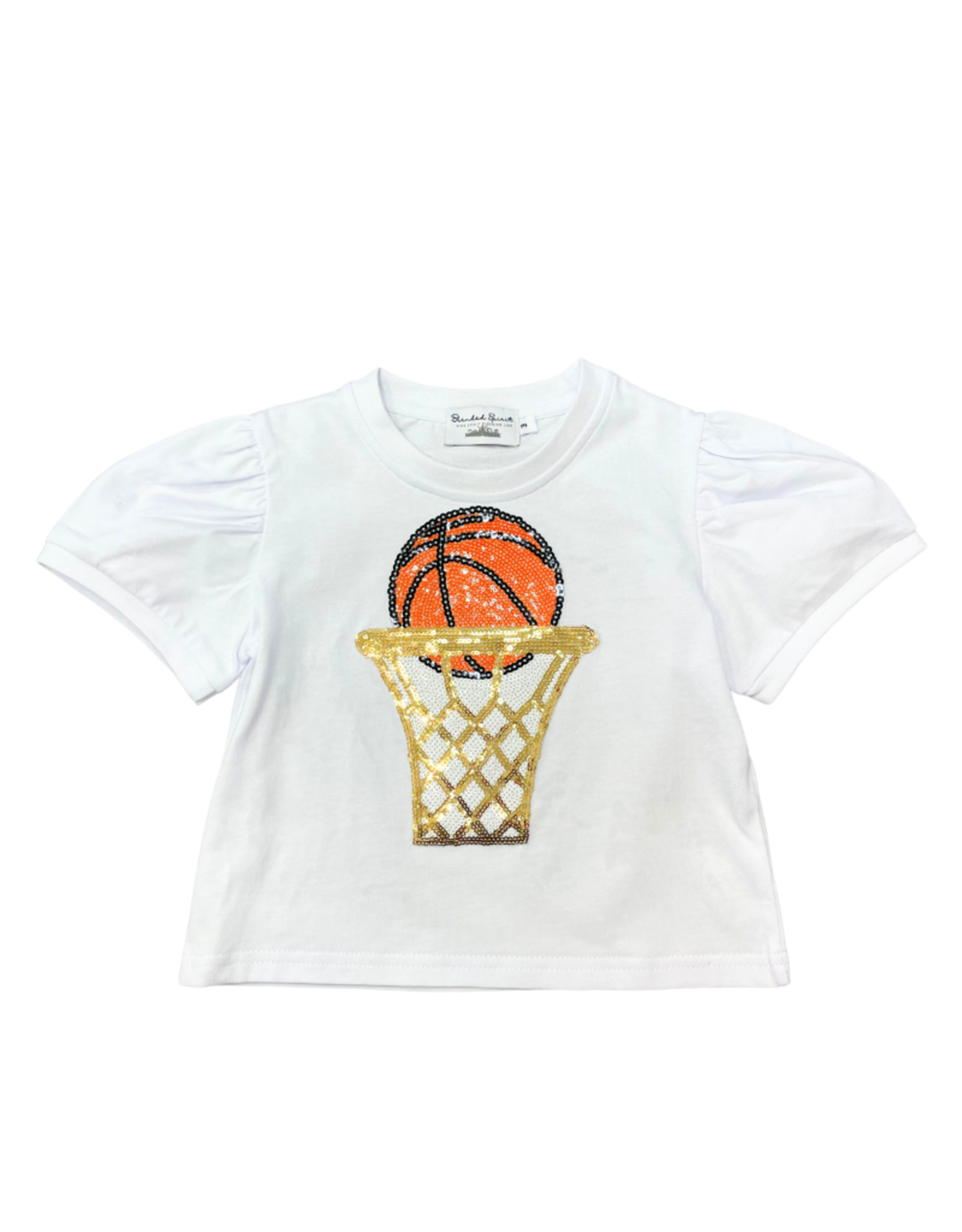 Blended Spirit Sequins Basketball Tee